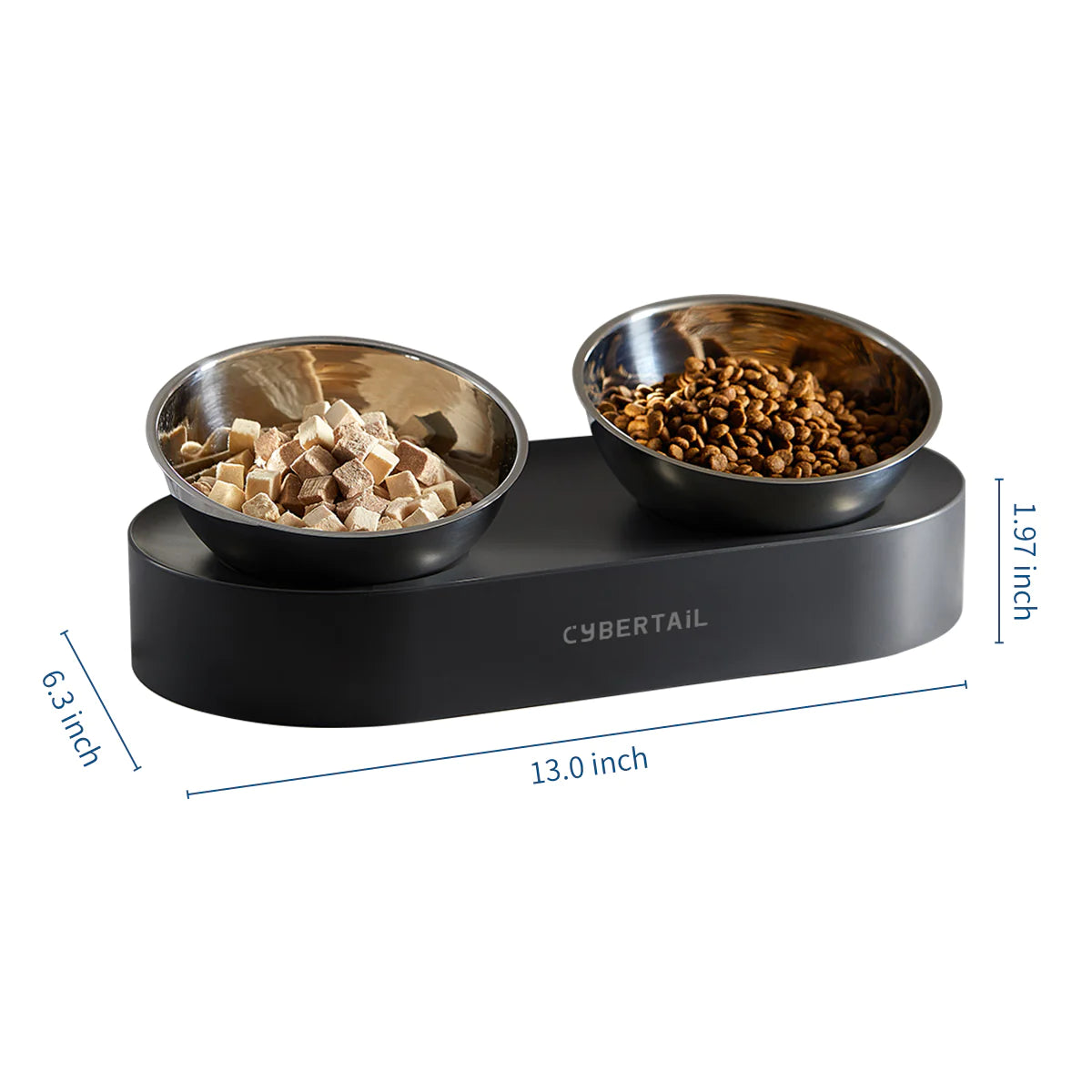 FRESH NANO- 15° ADJUSTABLE FEEDING STAINLESS STEEL DOUBLE BOWL